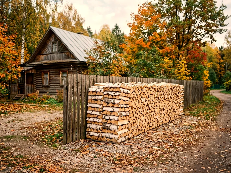 Дуб + укладка в дровник, Восточный, улица Каминная, 20